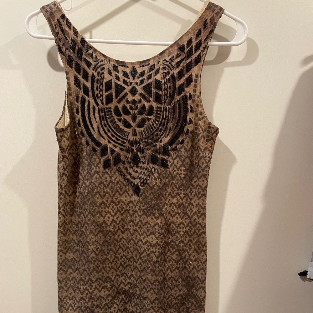 Guess by Marciano Bodycon Mini Dress with Neckline Beading Details, XS